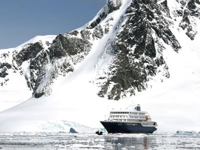 Die MS Hondius in der Antarktis