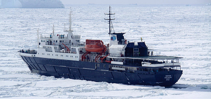 MV Ortilius in der Weddell Sea